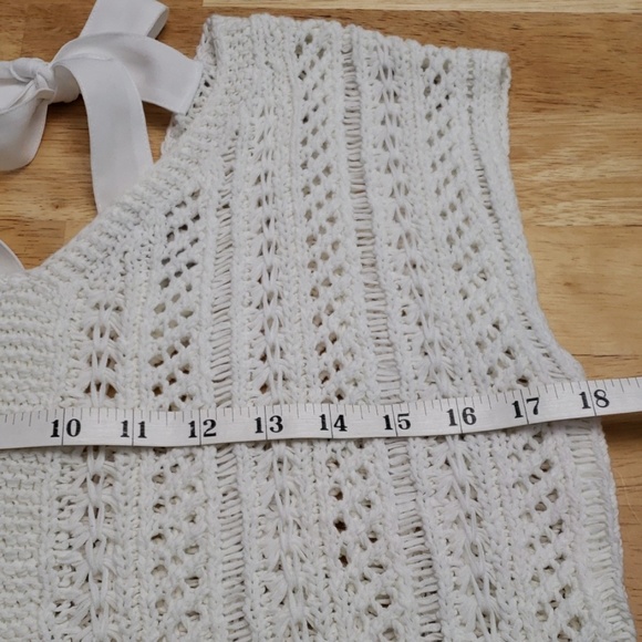 LOFT Open Knit Sleeveless Top - Picture 7 of 8